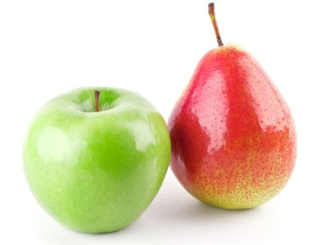杜坎饮食的苹果和梨