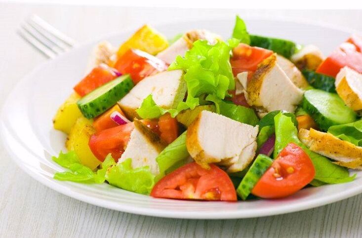 减肥鸡肉蔬菜沙拉