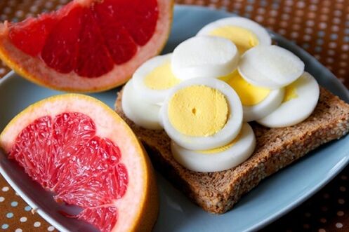 鸡蛋和葡萄柚的饮食可能